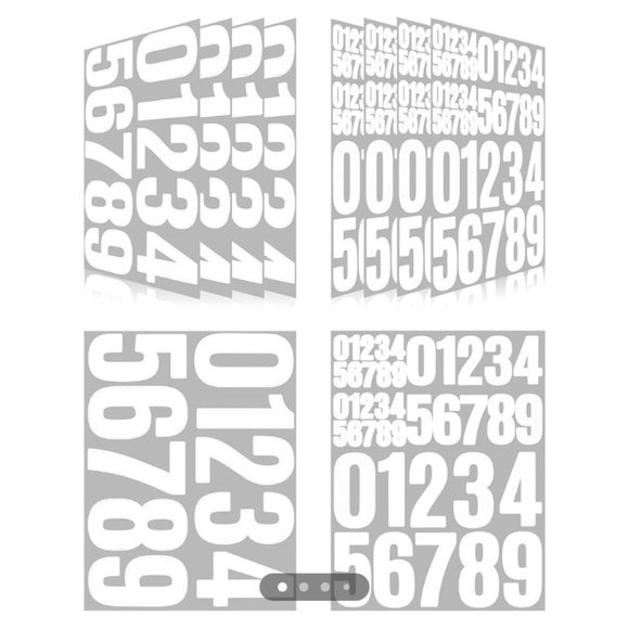 Vinyl Number Stickers - Picture 1 of 7